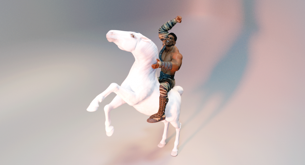 Black Man White Horse
